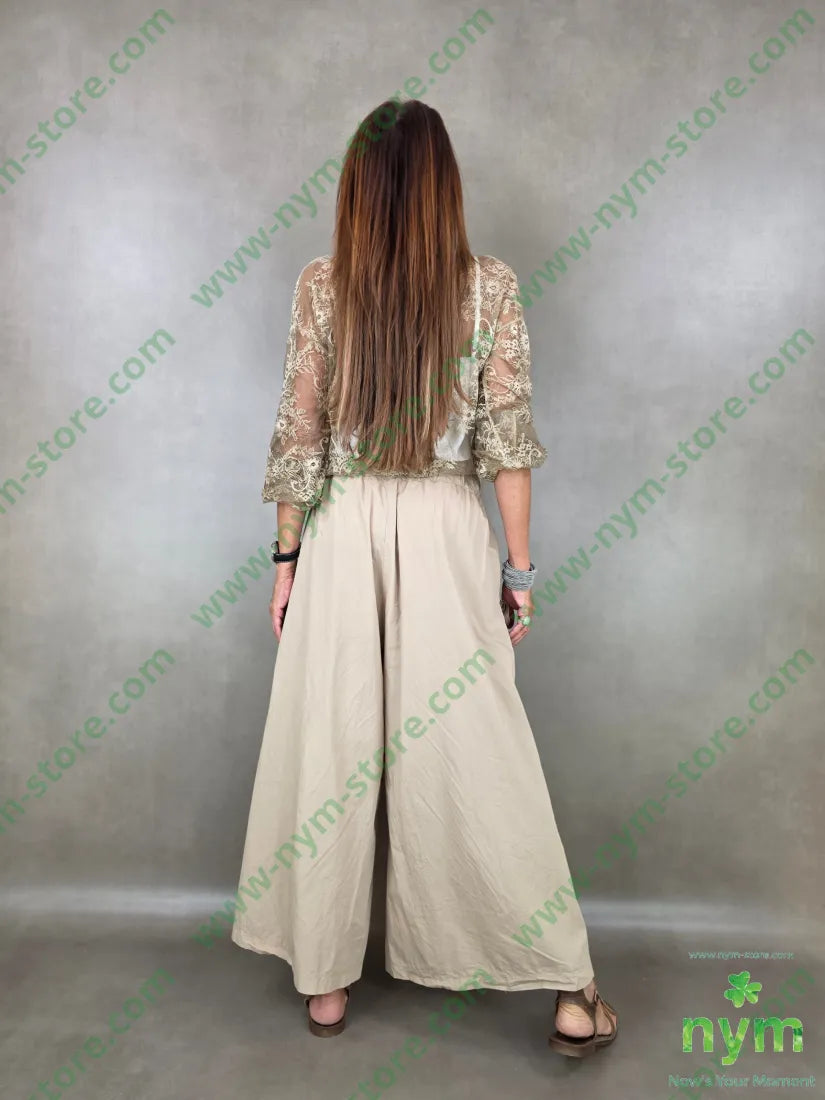 pantalone coulisse tasca 100co - U / CAMMELLO / PE26 - PANTALONE