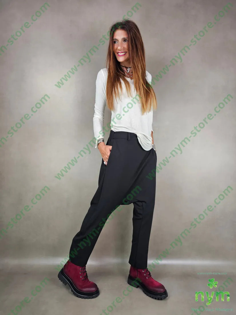 pantalone crepe cavallo basso 97pl3ea PANTALONE