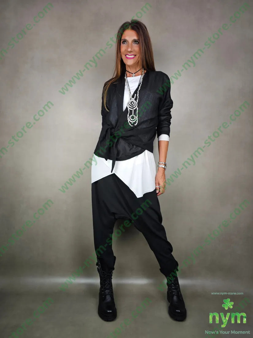 pantalone crepe cavallo basso 97pl3ea PANTALONE