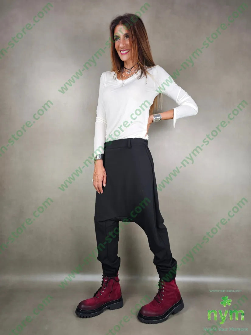 pantalone crepe cavallo basso 97pl3ea PANTALONE