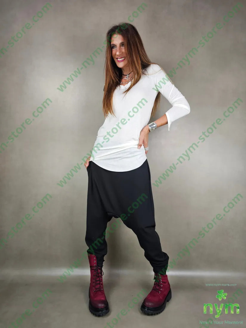 pantalone crepe cavallo basso 97pl3ea PANTALONE