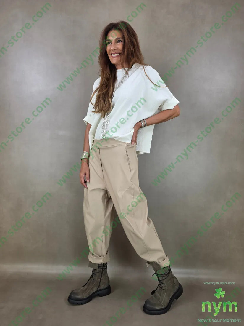 pantalone cuciture dietro bengalina 79vi19ny2ea - PANTALONE