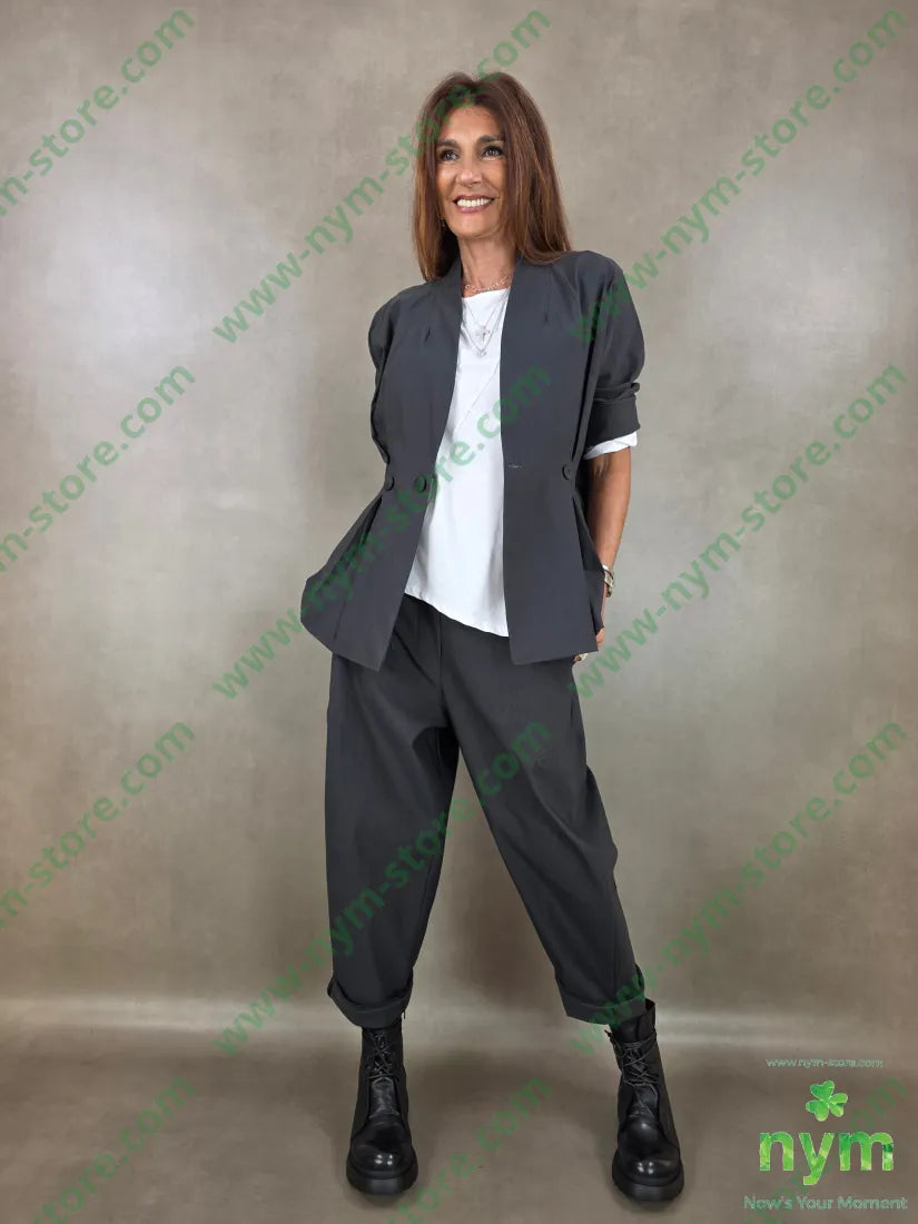 pantalone cuciture dietro bengalina 79vi19ny2ea - PANTALONE