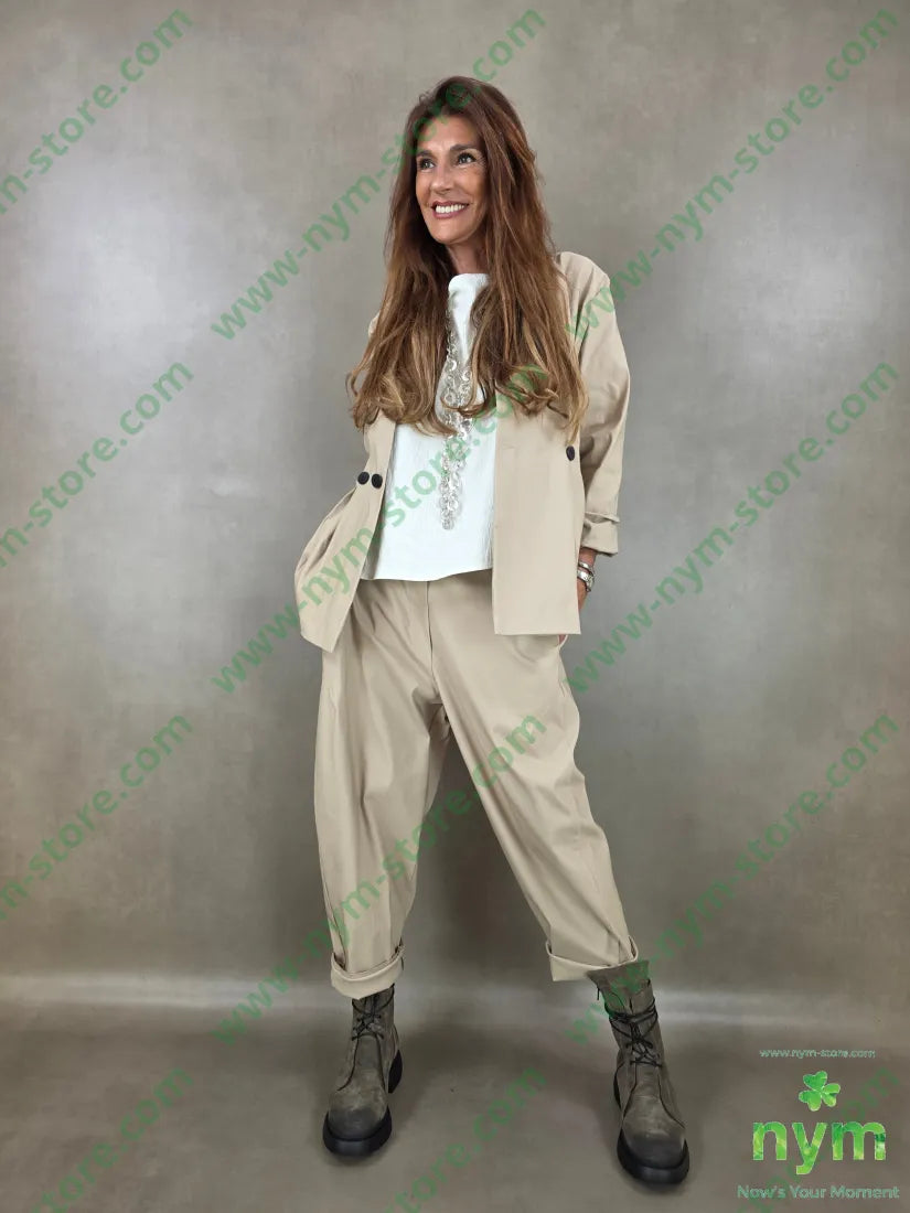 pantalone cuciture dietro bengalina 79vi19ny2ea - PANTALONE