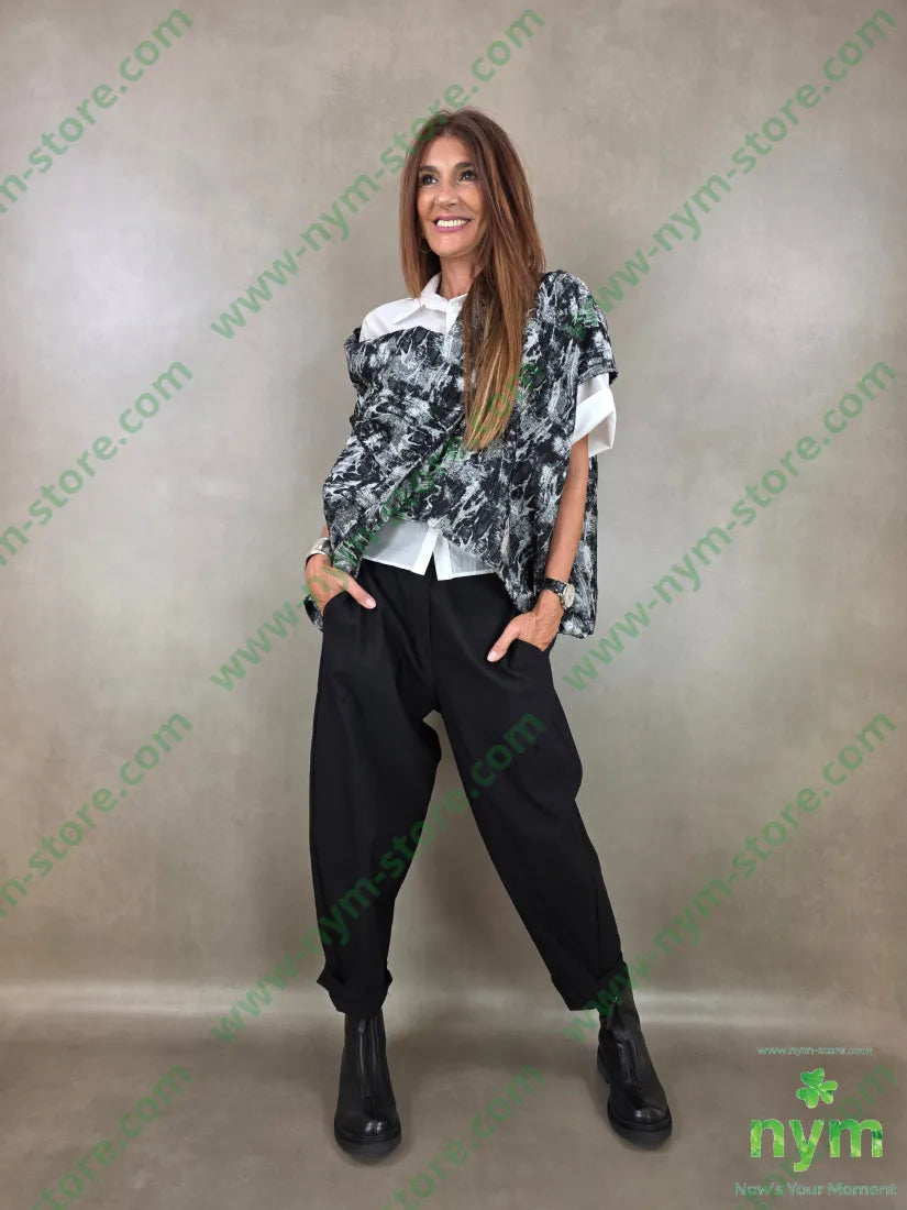 pantalone cuciture dietro bengalina 79vi19ny2ea - PANTALONE