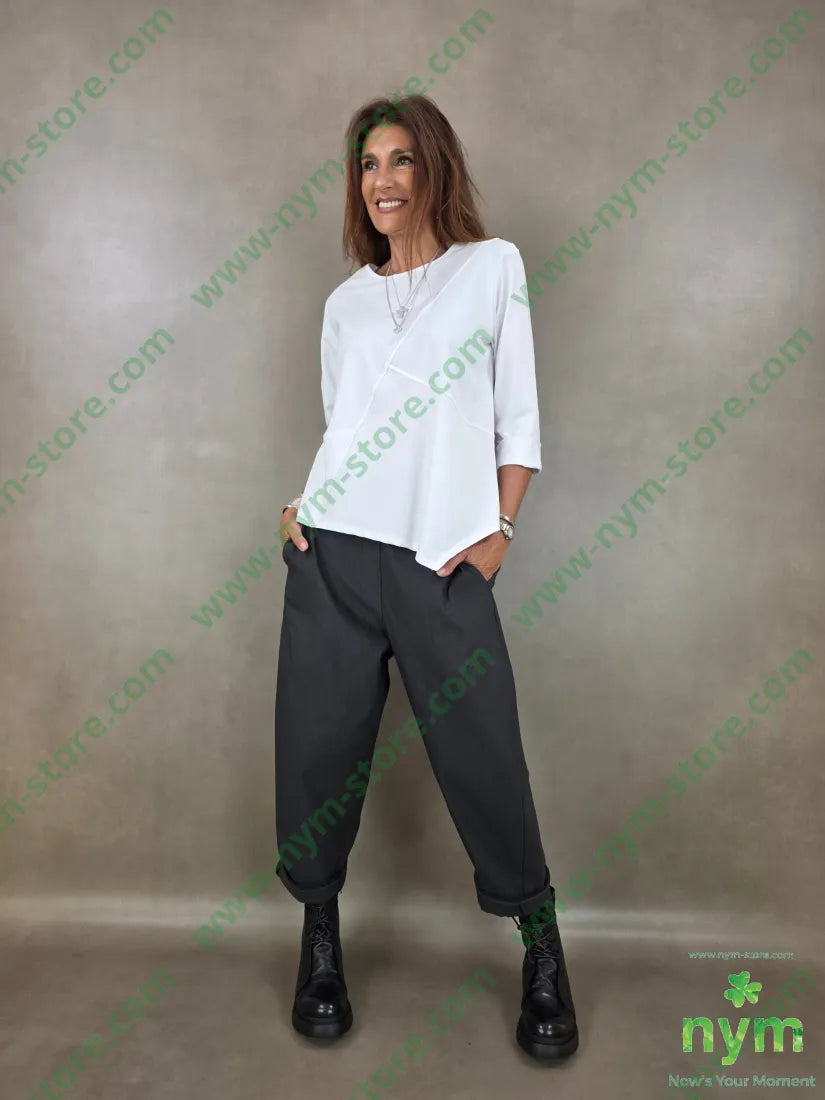 pantalone cuciture dietro bengalina 79vi19ny2ea - PANTALONE