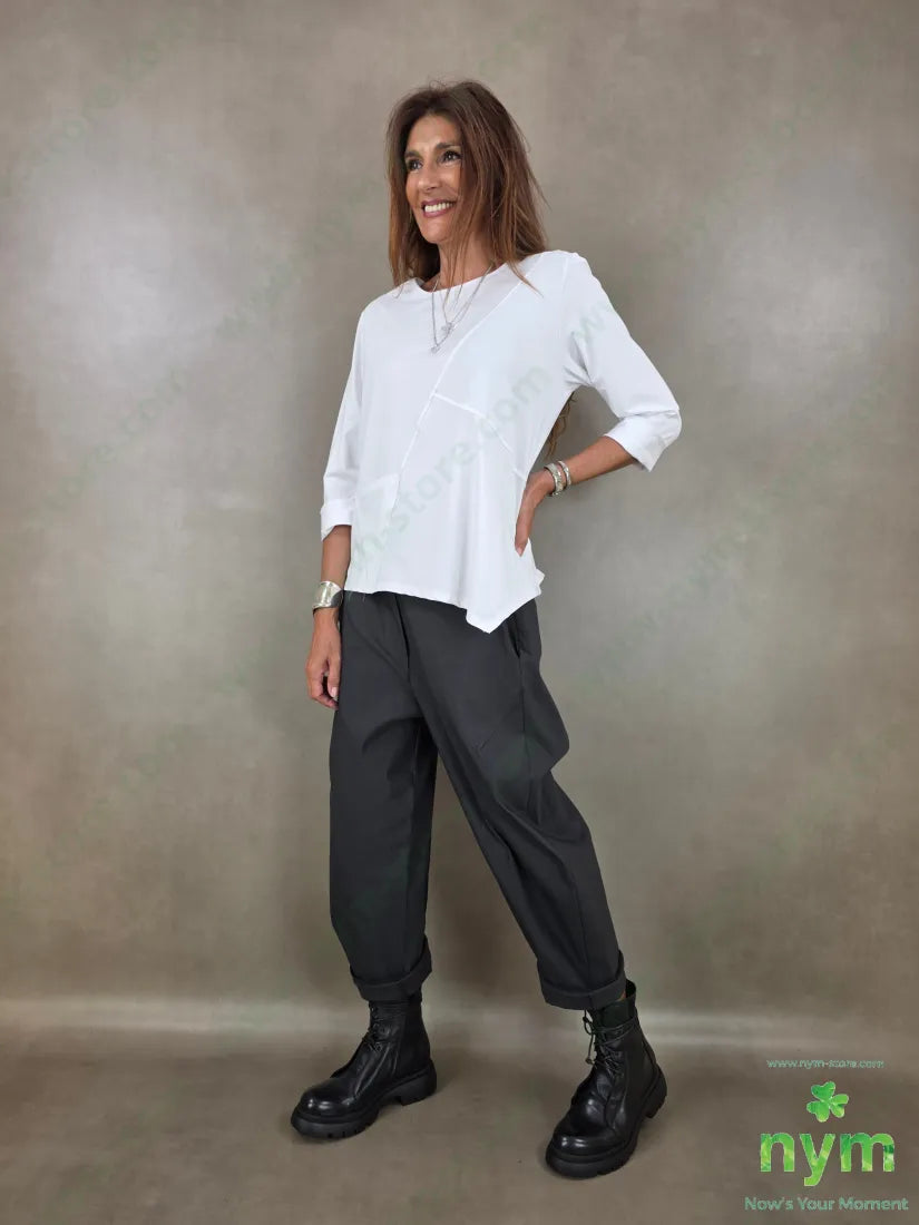 pantalone cuciture dietro bengalina 79vi19ny2ea - PANTALONE