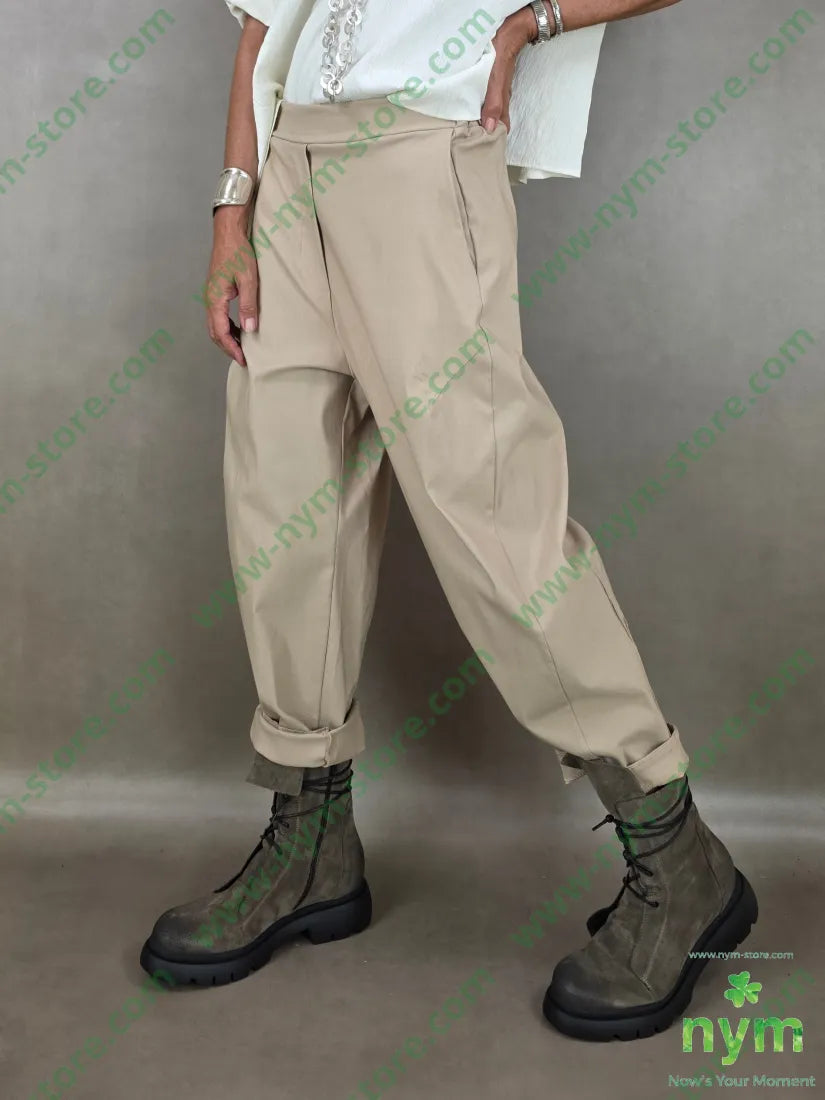 pantalone cuciture dietro bengalina 79vi19ny2ea - U / BEIGE / AI26 - PANTALONE