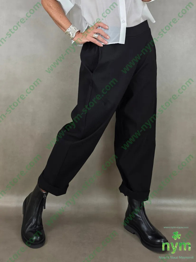 pantalone cuciture dietro bengalina 79vi19ny2ea - U / NERO / AI26 - PANTALONE