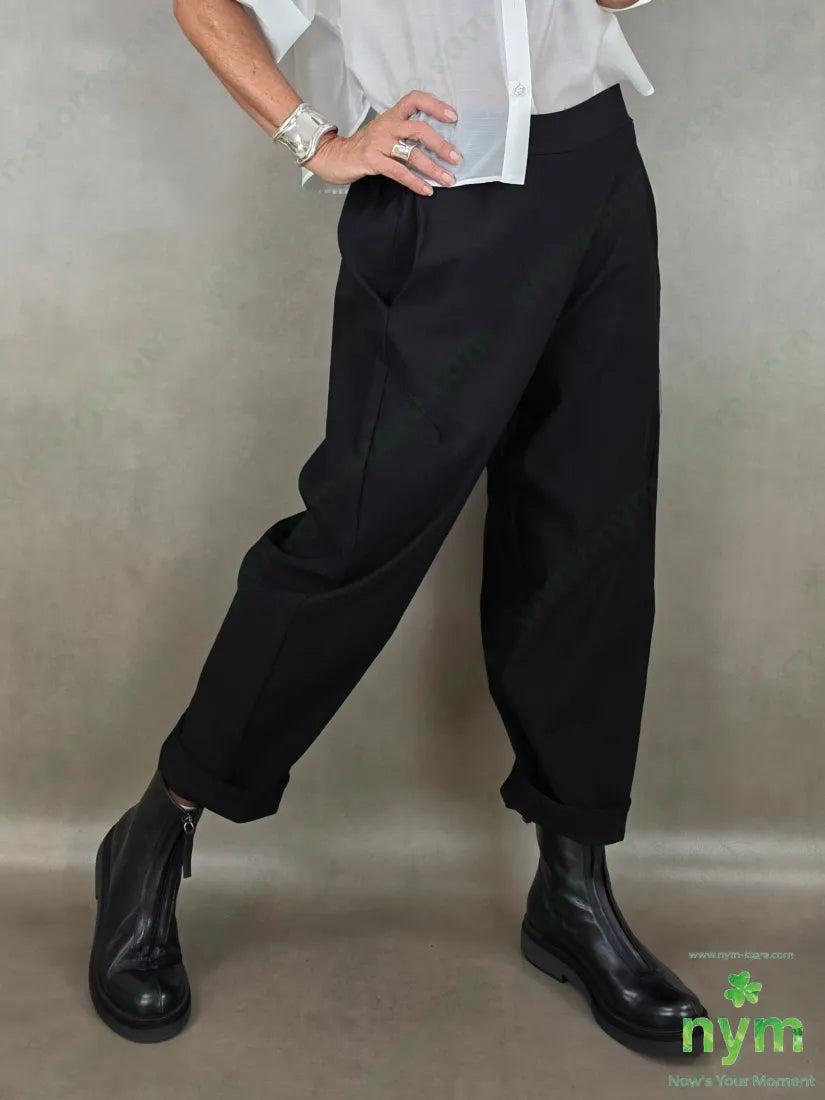 pantalone cuciture dietro bengalina 79vi19ny2ea - U / NERO / AI26 - PANTALONE