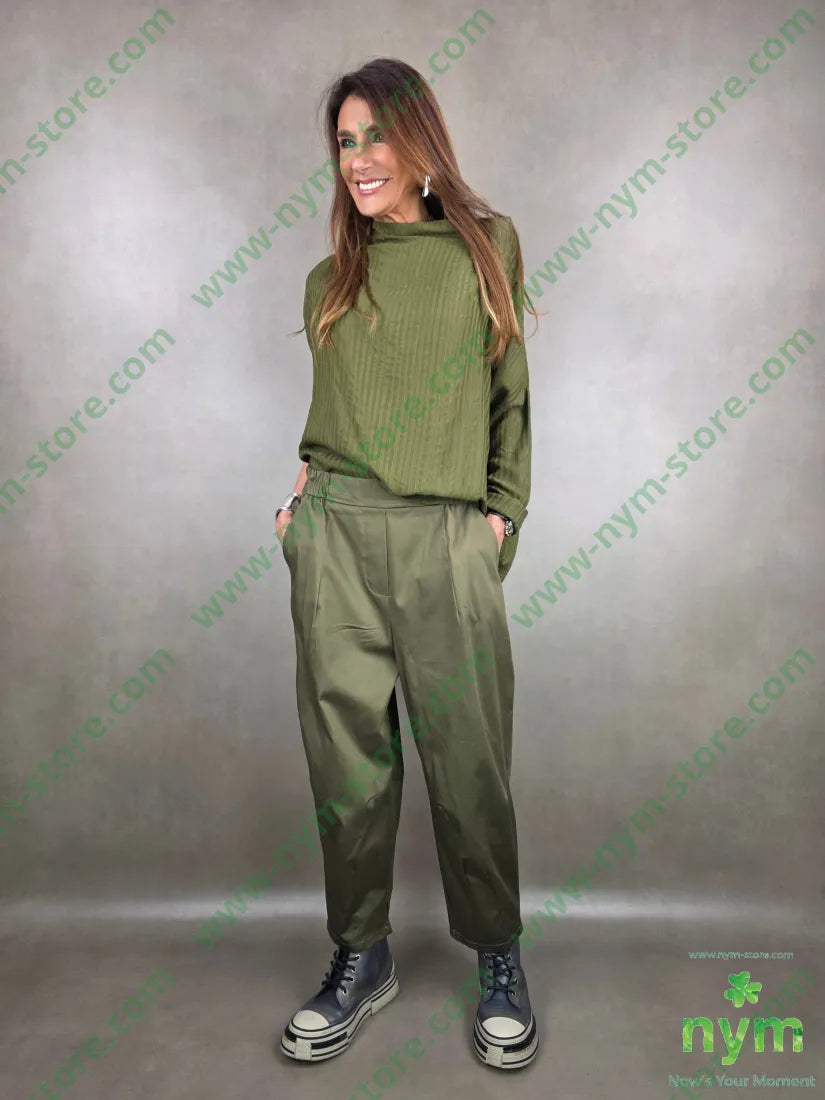 pantalone cuciture fondo tessuto lucido 79vi19ny2ea PANTALONE