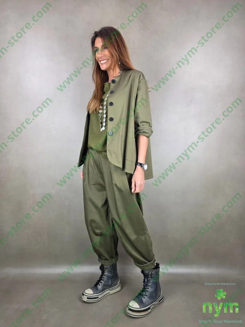 pantalone cuciture fondo tessuto lucido 79vi19ny2ea PANTALONE