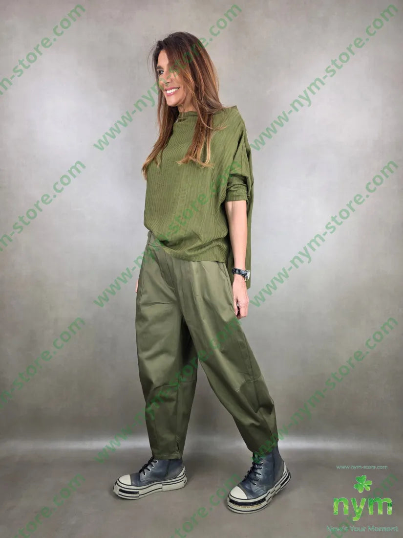 pantalone cuciture fondo tessuto lucido 79vi19ny2ea PANTALONE