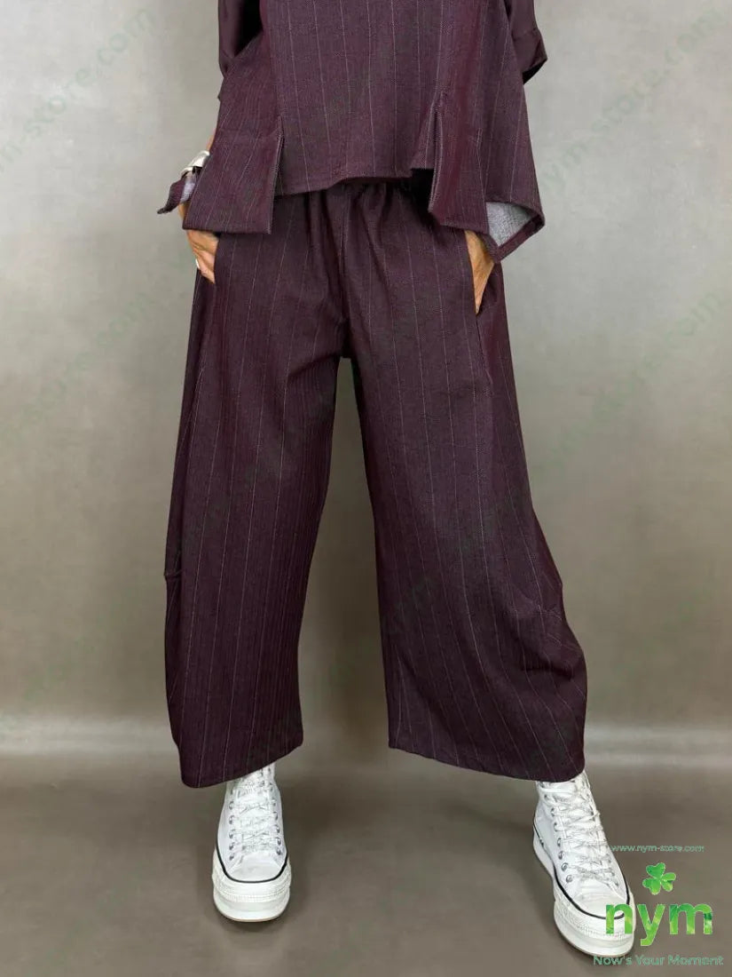 pantalone denim gessato 64vi31pl5ea - U / BORDO / AI26 - PANTALONE