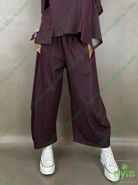 pantalone denim gessato 64vi31pl5ea - U / BORDO / AI26 - PANTALONE
