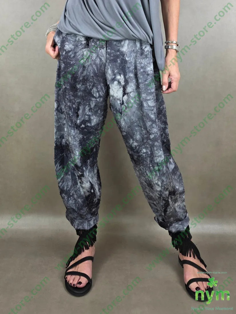 pantalone destroyed dettaglio imbuto 50tc35vi15li - U / ANTRACITE / PE26 - PANTALONE
