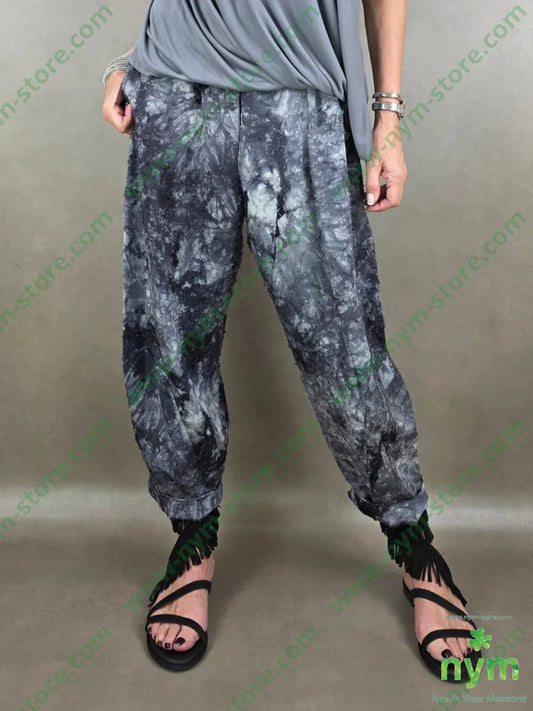 pantalone destroyed dettaglio imbuto 50tc35vi15li - U / ANTRACITE / PE26 - PANTALONE
