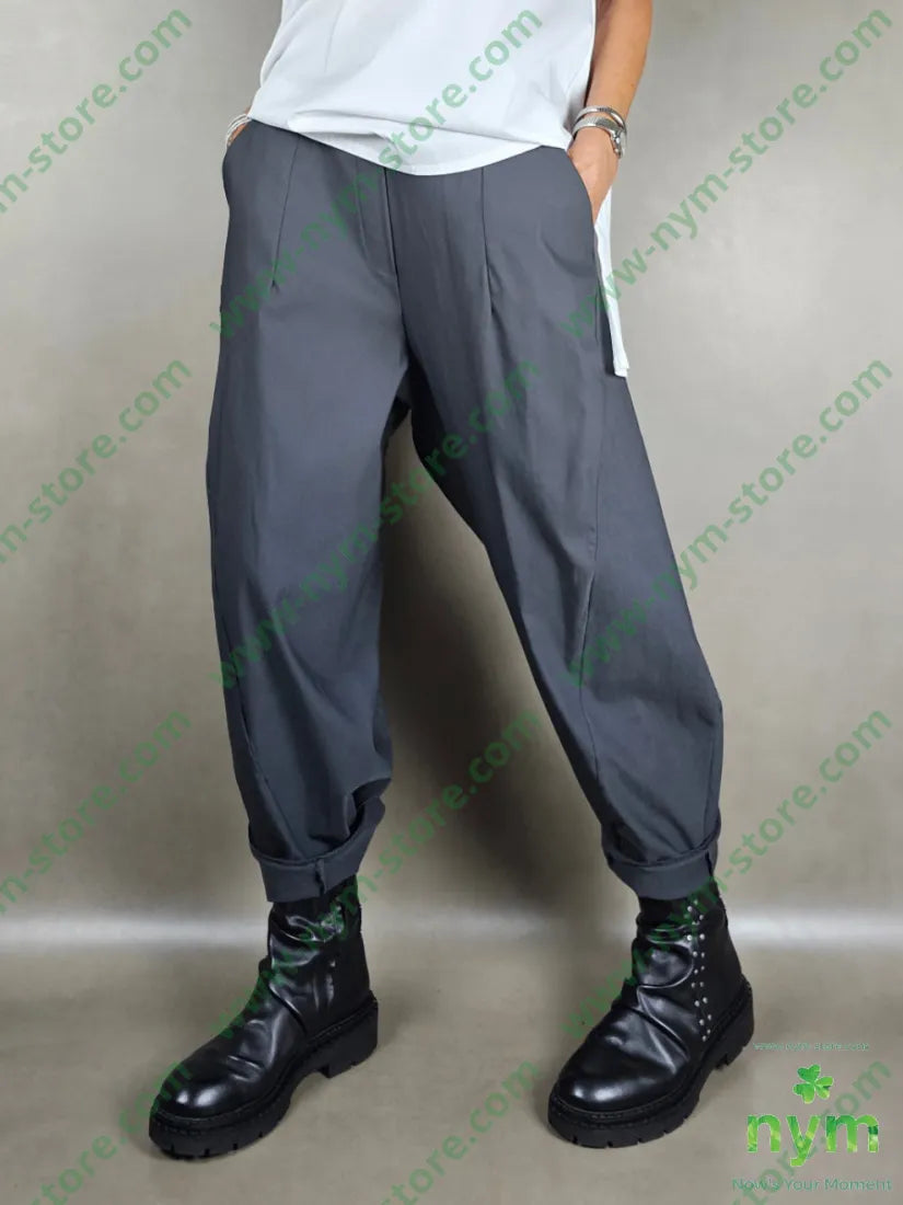 pantalone dettaglio imbuto bengalina 79vi19ny2ea U / ANTRACITE / AI25 PANTALONE