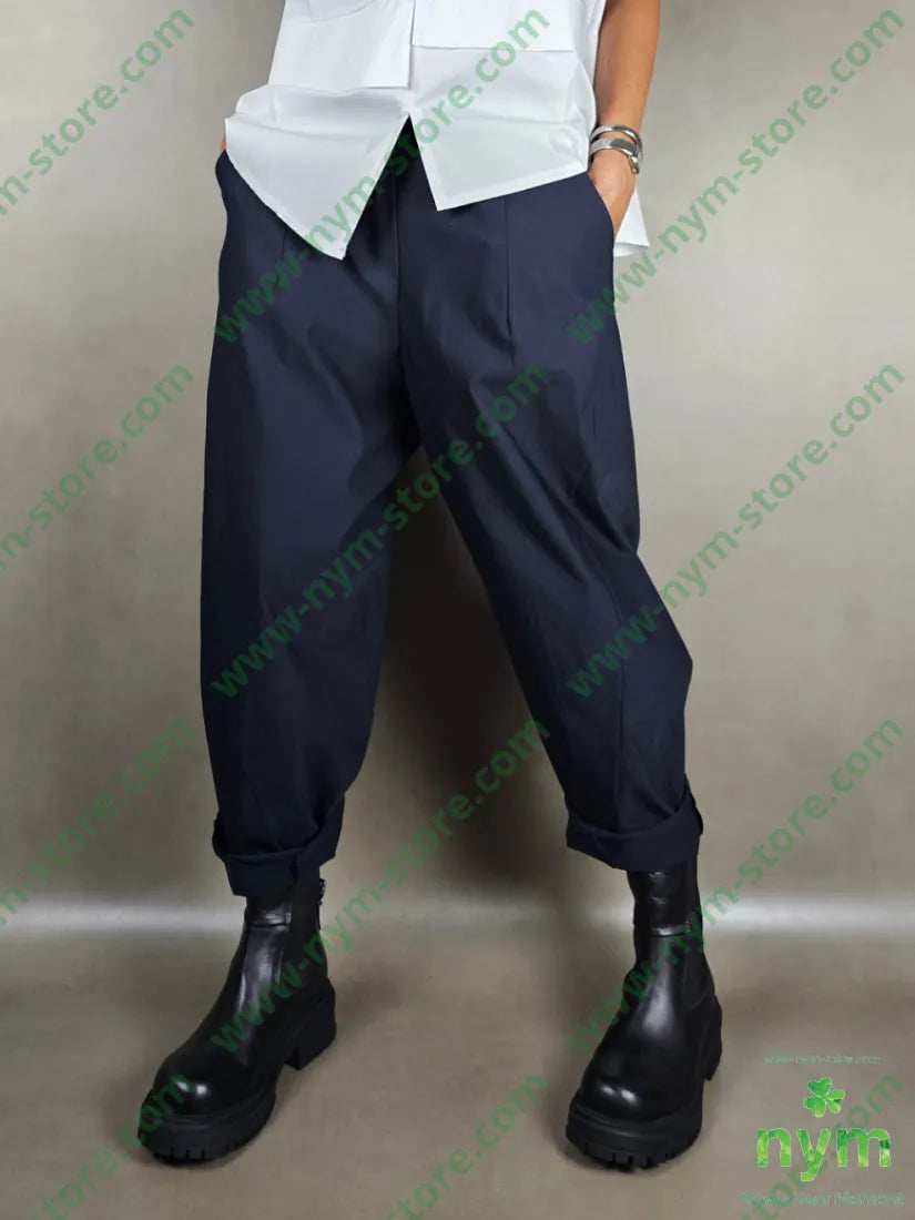 pantalone dettaglio imbuto bengalina 79vi19ny2ea U / BLU / AI25 PANTALONE