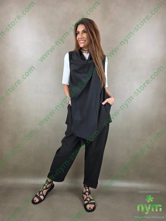 pantalone di bengalina due tasche applicate 65vi30ny5ea - PANTALONE