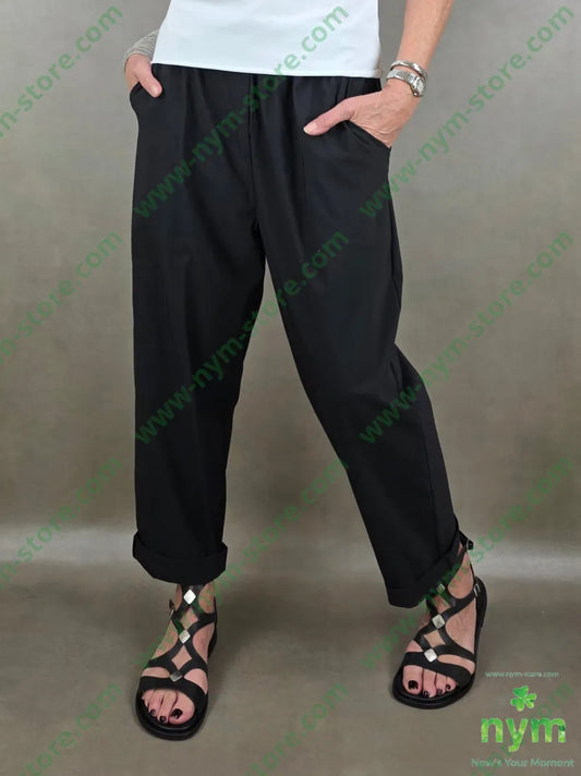 pantalone di bengalina due tasche applicate 65vi30ny5ea - U / NERO / PE26 - PANTALONE