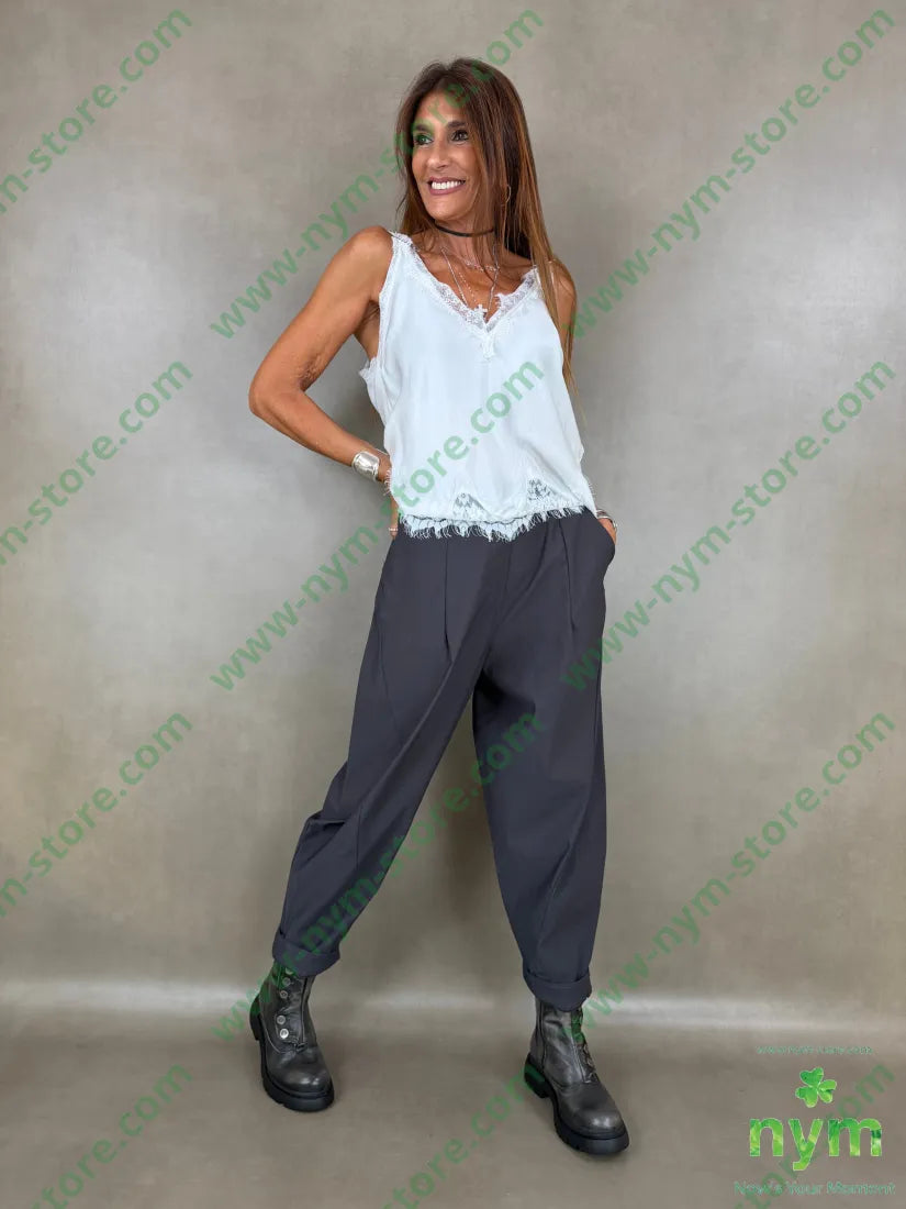 pantalone di bengalina tasca ad asola 79vi19ny2ea - PANTALONE