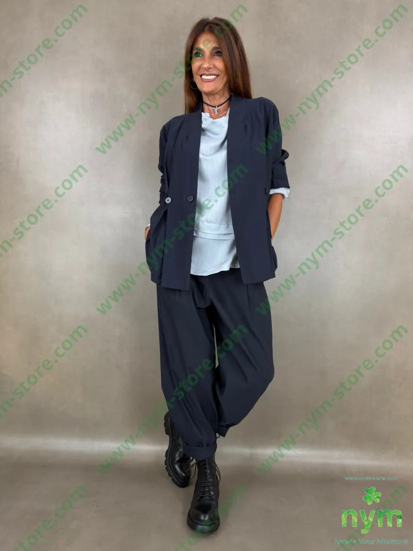 pantalone di bengalina tasca ad asola 79vi19ny2ea - PANTALONE