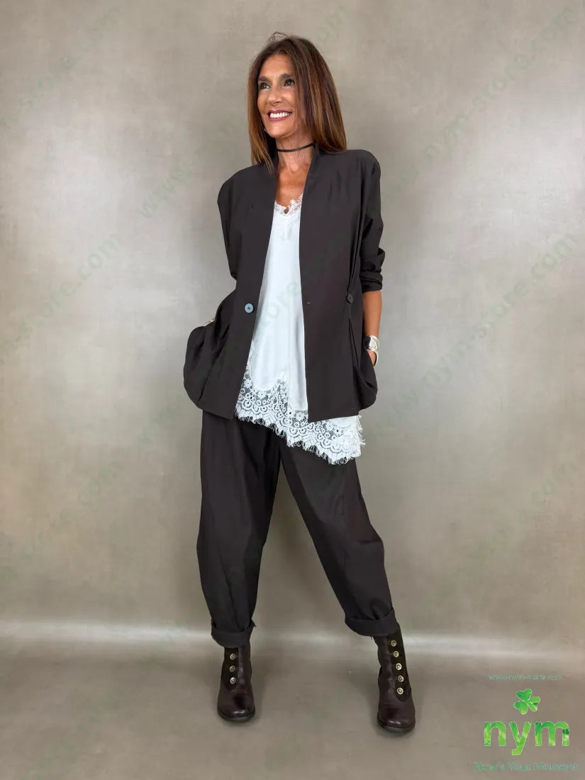 pantalone di bengalina tasca ad asola 79vi19ny2ea - PANTALONE