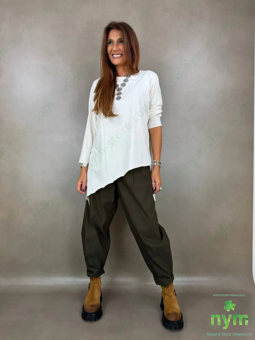 pantalone di bengalina tasca ad asola 79vi19ny2ea - PANTALONE