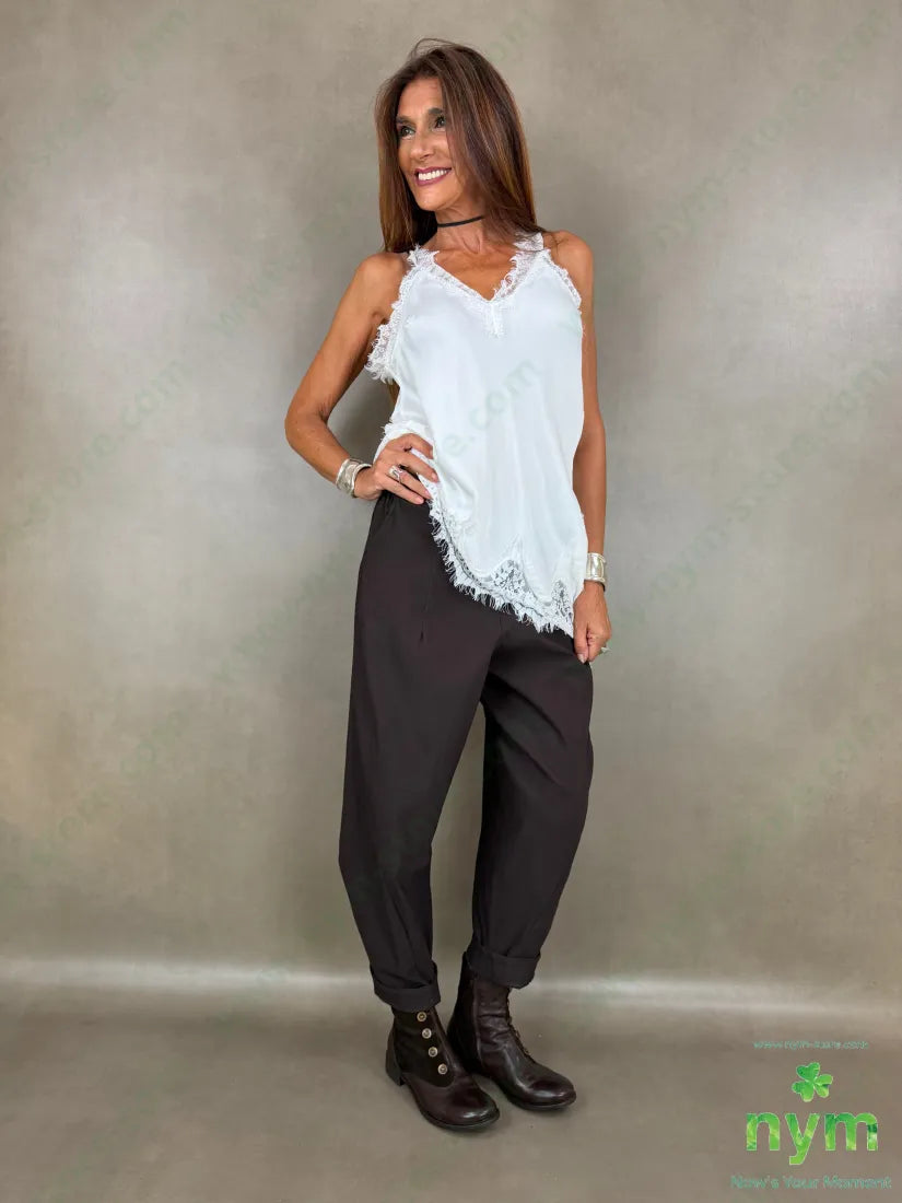 pantalone di bengalina tasca ad asola 79vi19ny2ea - PANTALONE