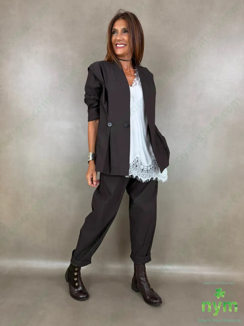 pantalone di bengalina tasca ad asola 79vi19ny2ea - PANTALONE