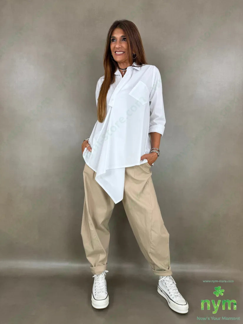 pantalone di bengalina tasca ad asola 79vi19ny2ea - PANTALONE