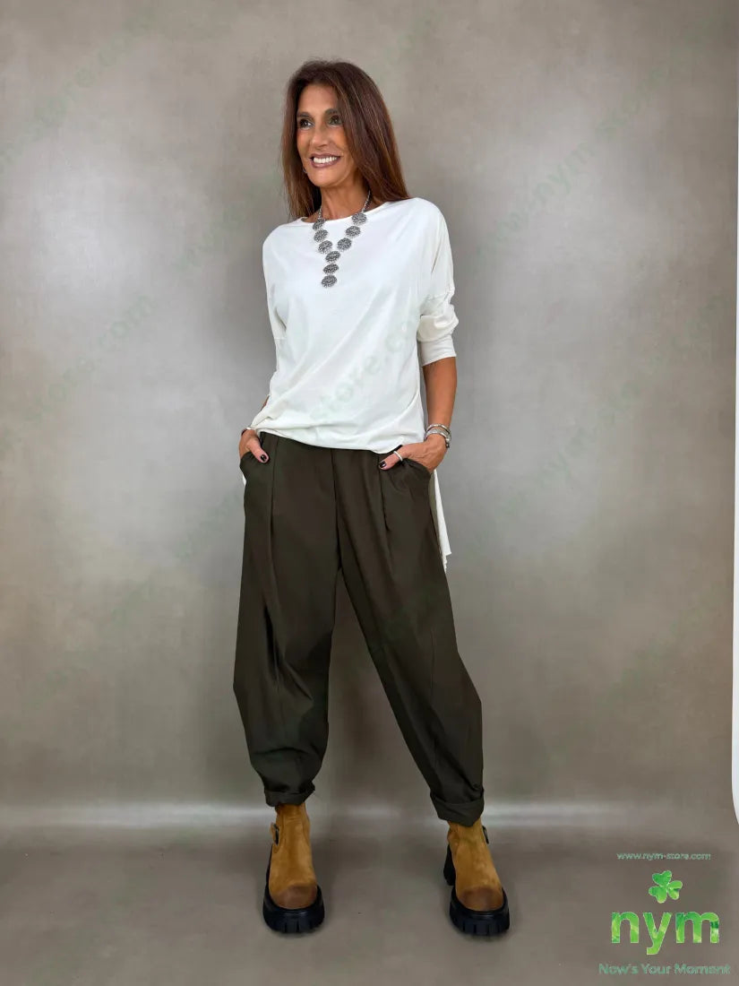 pantalone di bengalina tasca ad asola 79vi19ny2ea - PANTALONE