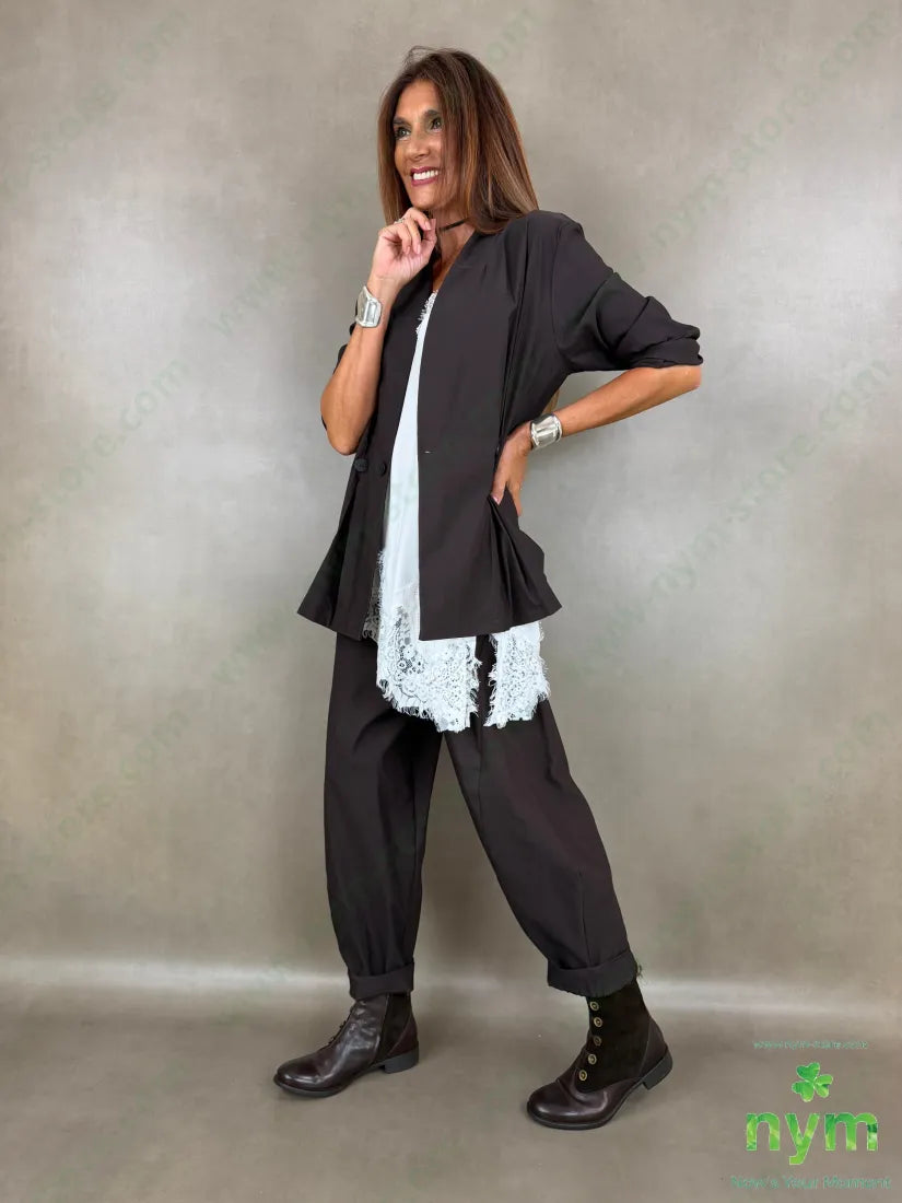pantalone di bengalina tasca ad asola 79vi19ny2ea - PANTALONE