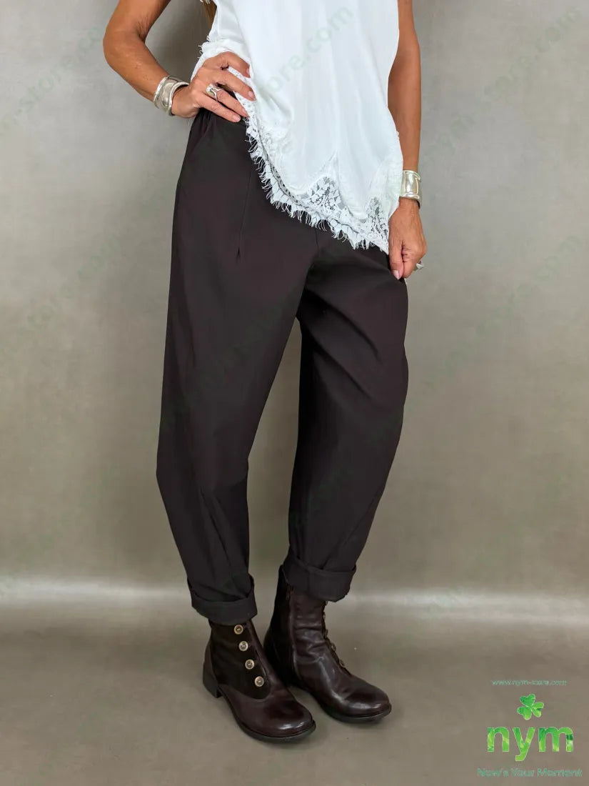 pantalone di bengalina tasca ad asola 79vi19ny2ea - U / MARRONE / AI26 - PANTALONE