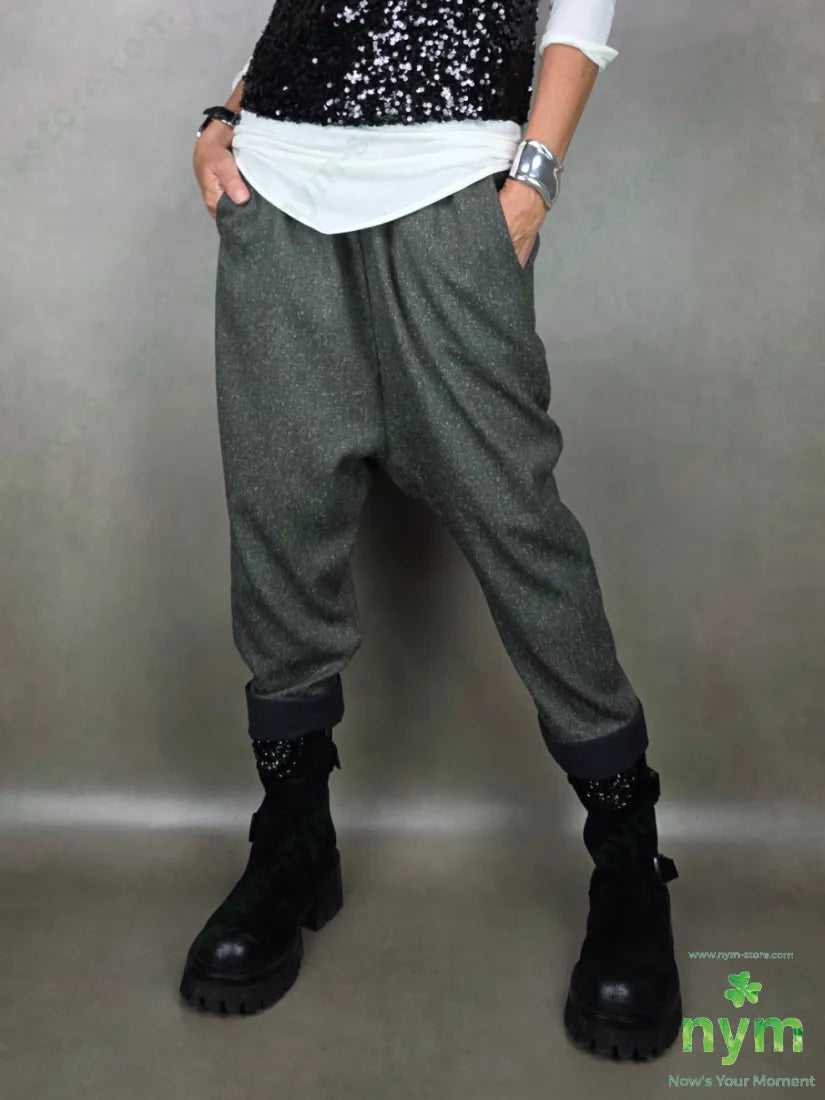 pantalone doppiato sale pepe 70pl27vi3ea 1 / MILITARE / AI25 PANTALONE