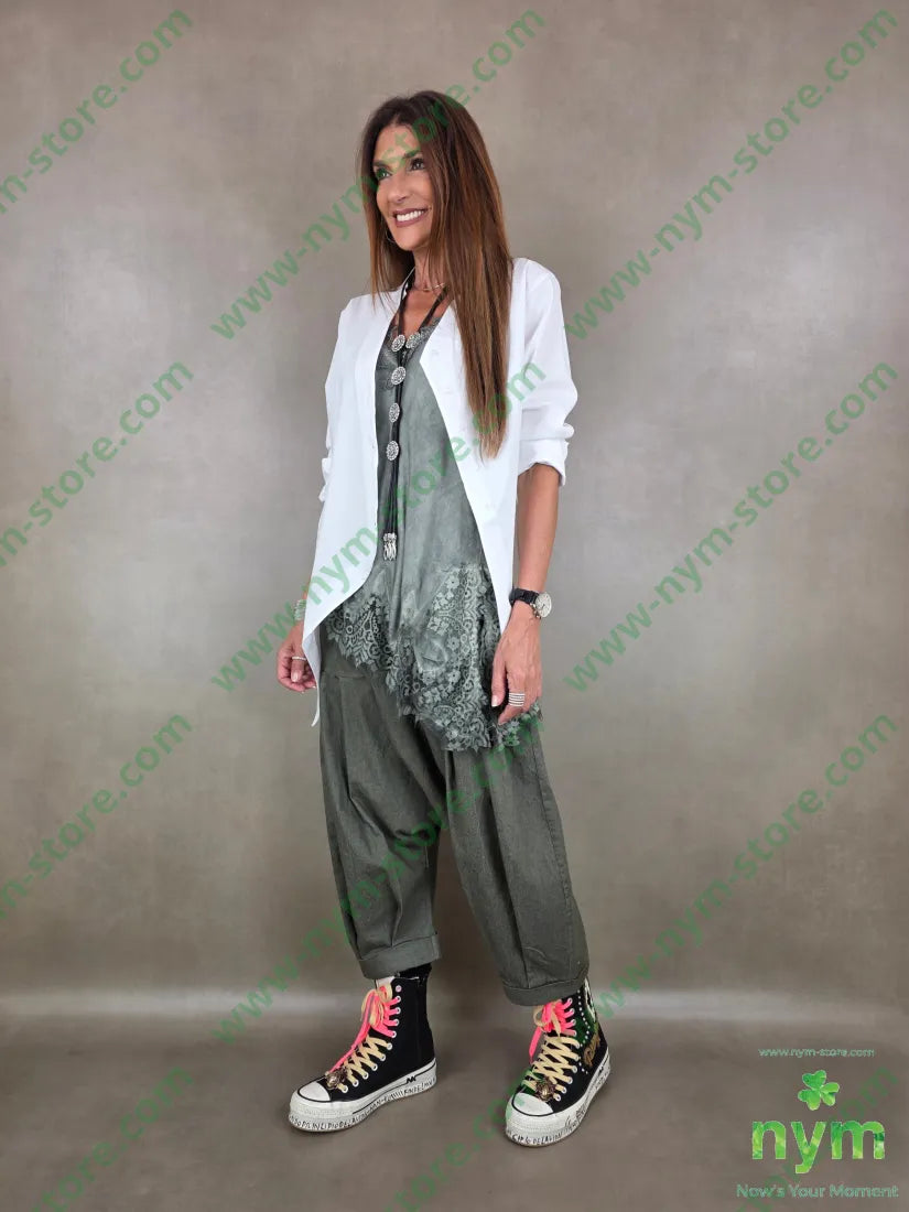 pantalone drill chiuso fondo cav bas 72co25pl3ea - PANTALONE