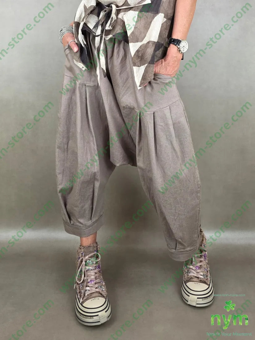 pantalone drill chiuso fondo cav bas 72co25pl3ea - U / FANGO S. / PE26 - PANTALONE