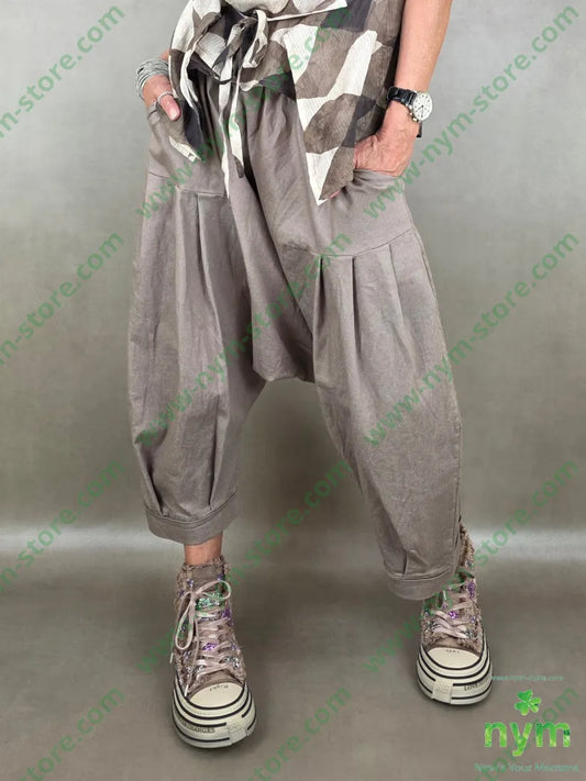 pantalone drill chiuso fondo cav bas 72co25pl3ea - U / FANGO S. / PE26 - PANTALONE