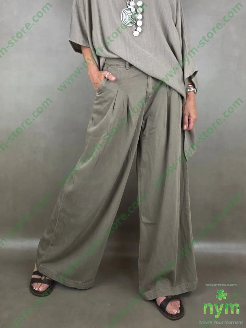 pantalone drill pinces piatta 67co32pl1ea - S / FANGO S. / PE26 - PANTALONE