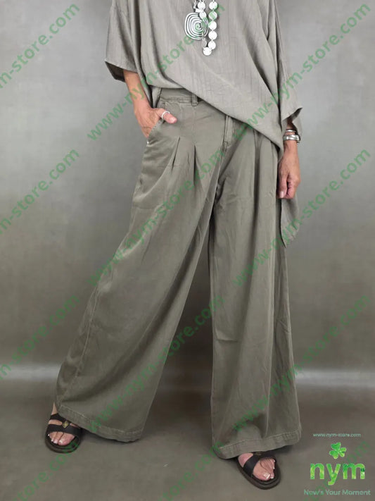 pantalone drill pinces piatta 67co32pl1ea - S / FANGO S. / PE26 - PANTALONE