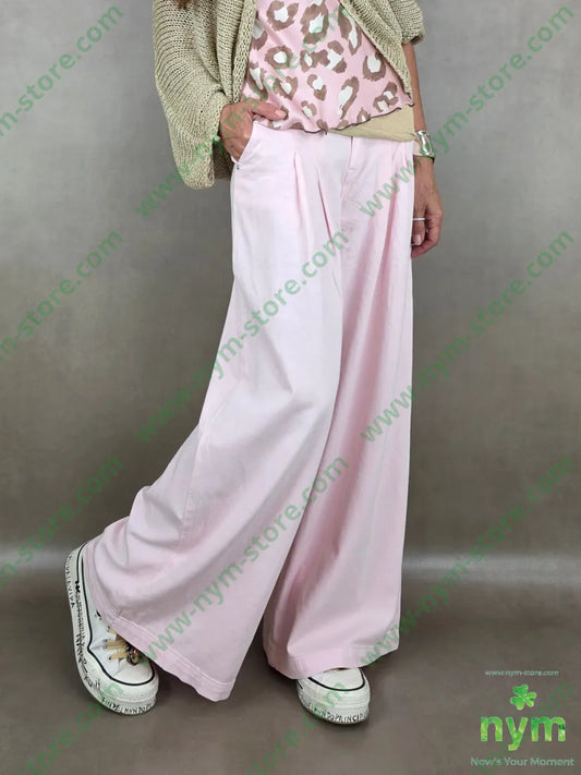 pantalone drill pinces piatta 67co32pl1ea - S / ROSA / PE26 - PANTALONE