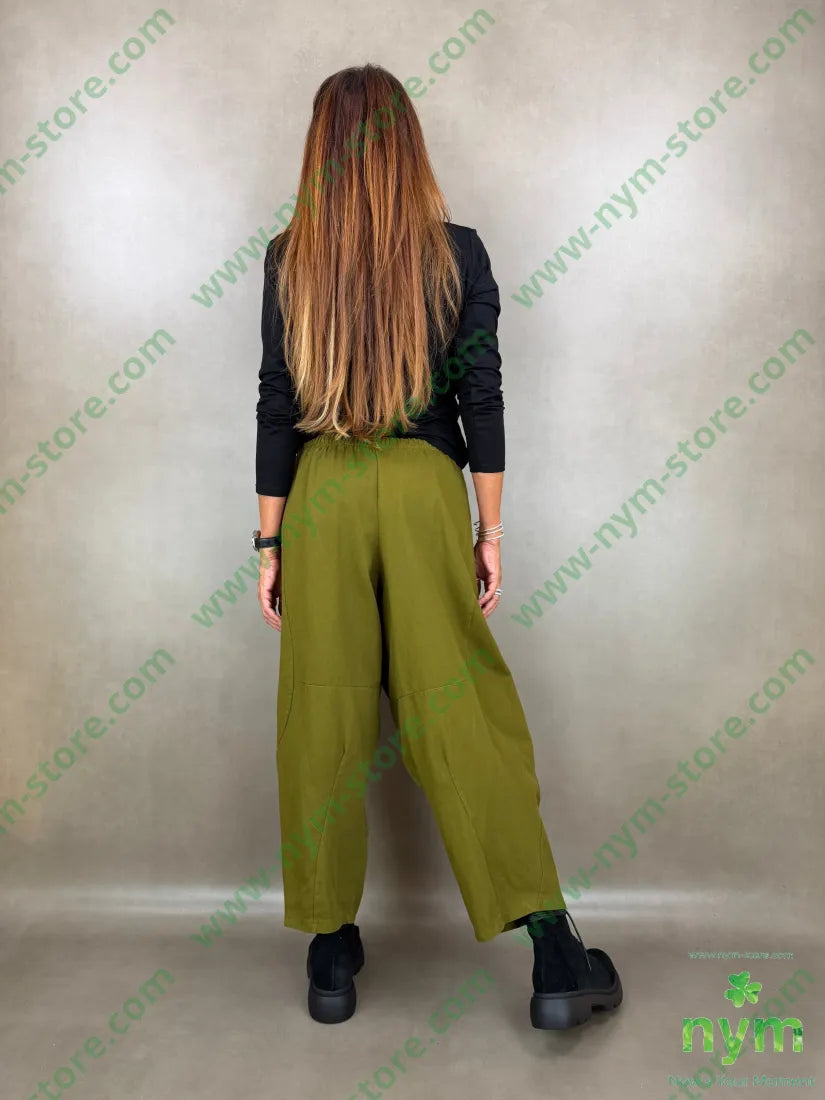 pantalone drill piu corto dietro 100co - PANTALONE