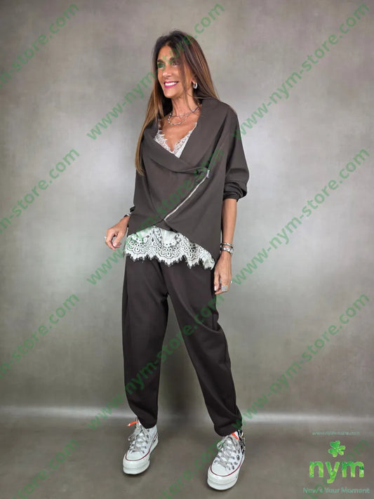 pantalone elastico alto pm 65vi30pa5ea PANTALONE