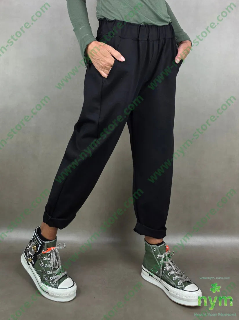 pantalone elastico alto pm 65vi30pa5ea U / NERO / AI25 PANTALONE