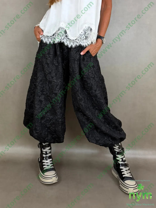 pantalone fantasia lucida 100pl - U / NERO / AI26 - PANTALONE