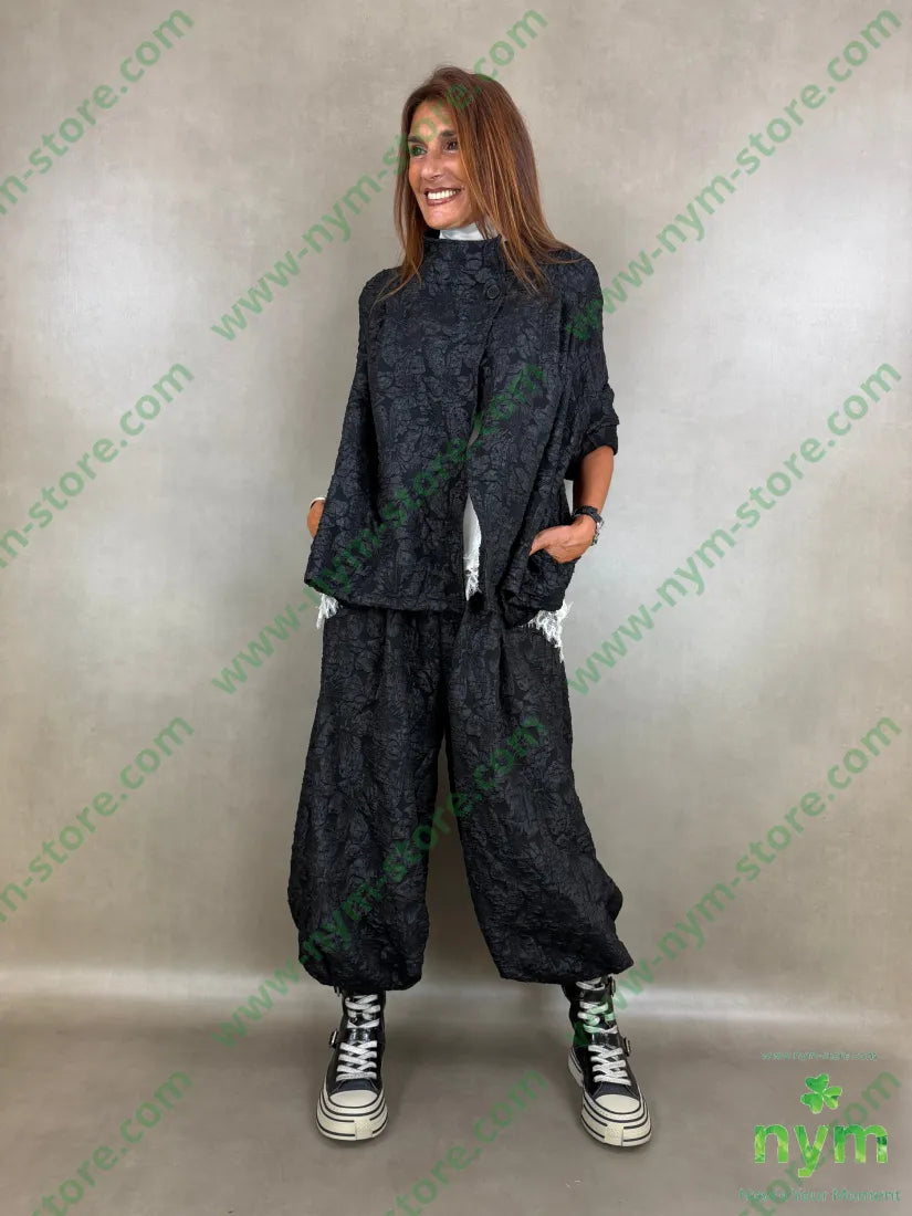pantalone fantasia lucida 100pl - U / NERO / AI26 - PANTALONE