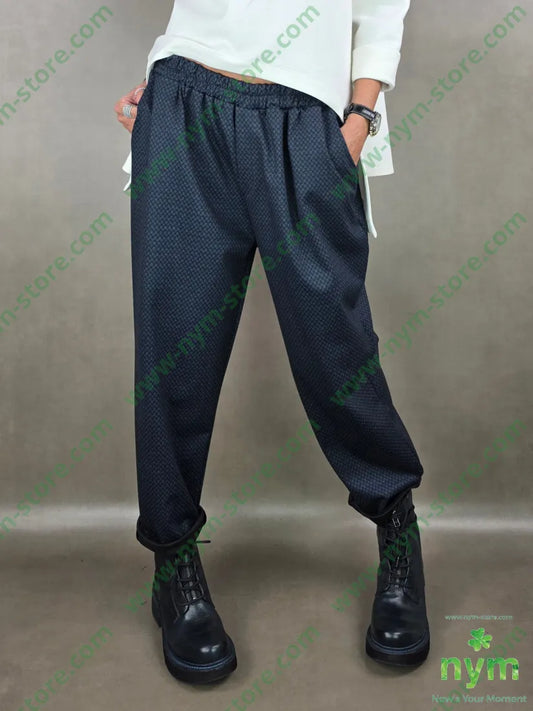 pantalone fantasia micro 52co40ny8ea U / BLU / AI25 PANTALONE