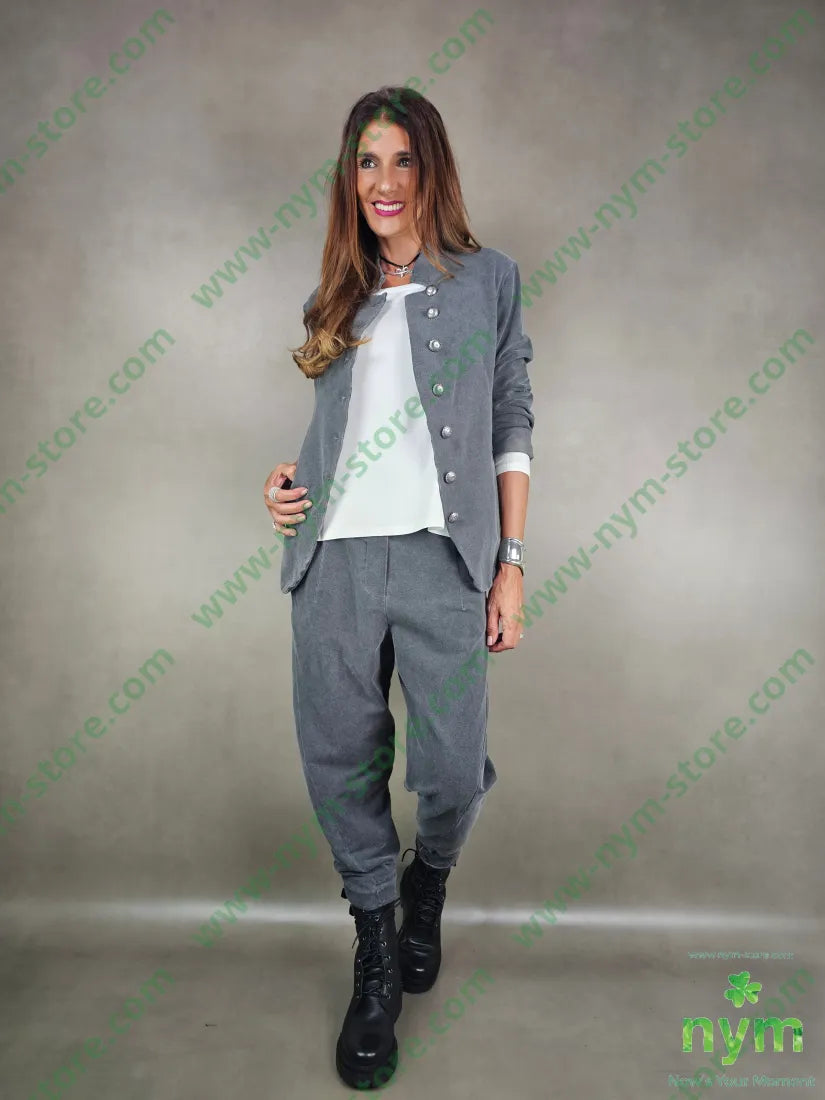 pantalone felpa dettaglio ad imbuto 95co5ea PANTALONE