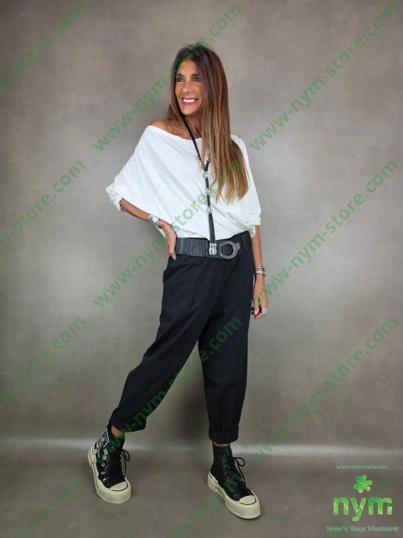 pantalone felpa dettaglio ad imbuto 95co5ea PANTALONE